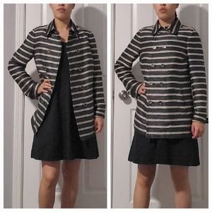 Per Se striped jacket/coat